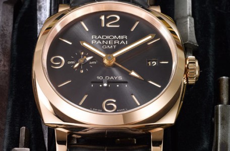 PANERAI RADIOMIR 1940 10 DAYS GMT AUTOMATIC ORO ROSSO